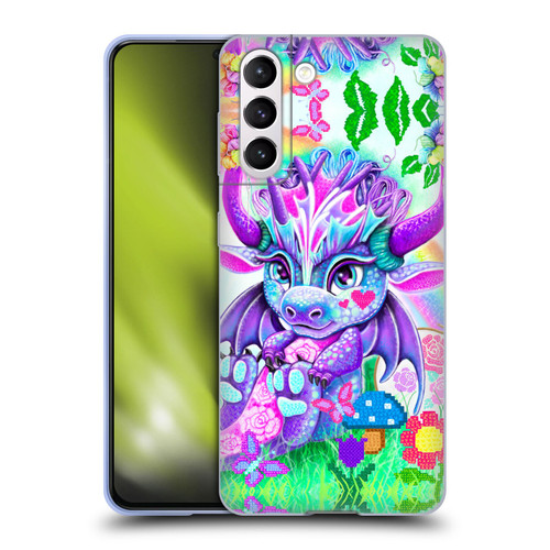 Sheena Pike Dragons Cross-Stitch Lil Dragonz Soft Gel Case for Samsung Galaxy S21 5G