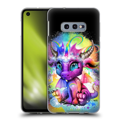 Sheena Pike Dragons Rainbow Lil Dragonz Soft Gel Case for Samsung Galaxy S10e