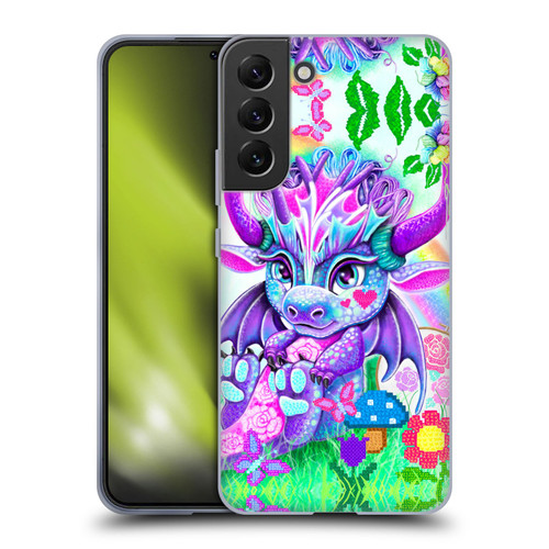 Sheena Pike Dragons Cross-Stitch Lil Dragonz Soft Gel Case for Samsung Galaxy S22+ 5G