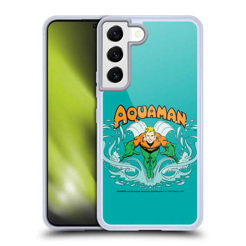 Aquaman DC Comics Fast Fashion Swim Soft Gel Case for Samsung Galaxy S22 5G