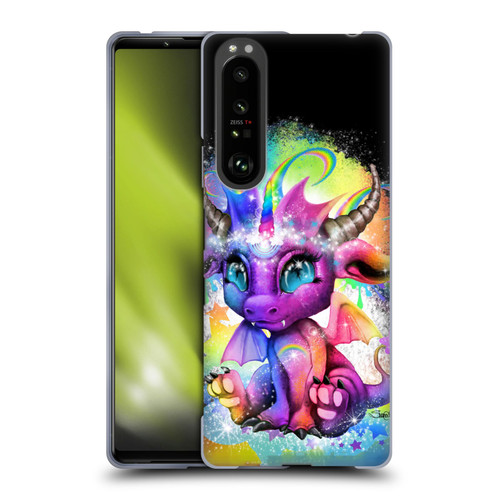Sheena Pike Dragons Rainbow Lil Dragonz Soft Gel Case for Sony Xperia 1 III