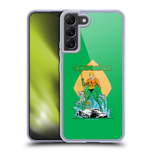 Aquaman DC Comics Fast Fashion Trident Soft Gel Case for Samsung Galaxy S22+ 5G