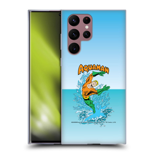 Aquaman DC Comics Fast Fashion Splash Soft Gel Case for Samsung Galaxy S22 Ultra 5G