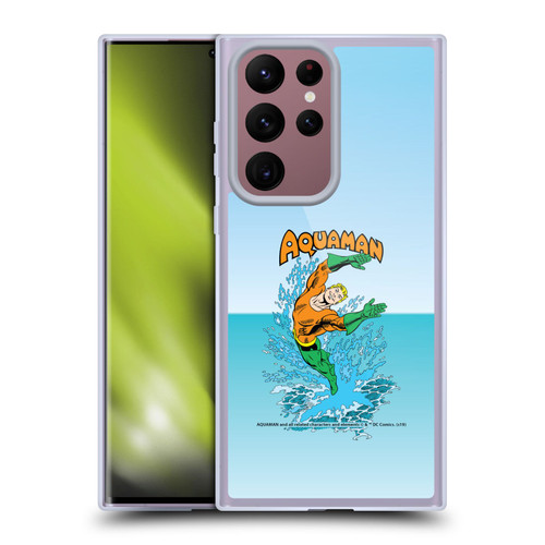 Aquaman DC Comics Fast Fashion Splash Soft Gel Case for Samsung Galaxy S22 Ultra 5G