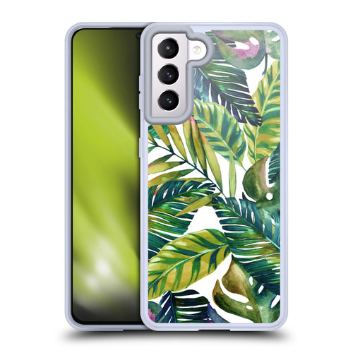 Mark Ashkenazi Banana Life Tropical Leaves Soft Gel Case for Samsung Galaxy S21 5G