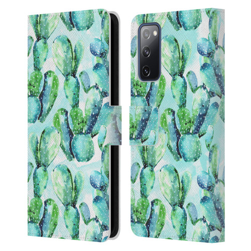 Mark Ashkenazi Banana Life Cactus Leather Book Wallet Case Cover For Samsung Galaxy S20 FE / 5G