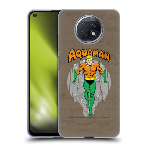 Aquaman DC Comics Fast Fashion Classic Distressed Look Soft Gel Case for Xiaomi Redmi Note 9T 5G
