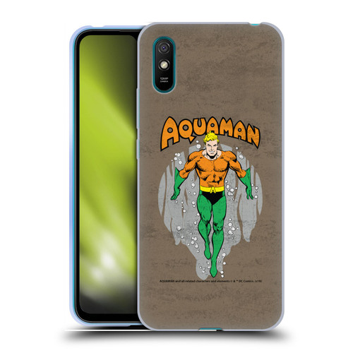 Aquaman DC Comics Fast Fashion Classic Distressed Look Soft Gel Case for Xiaomi Redmi 9A / Redmi 9AT