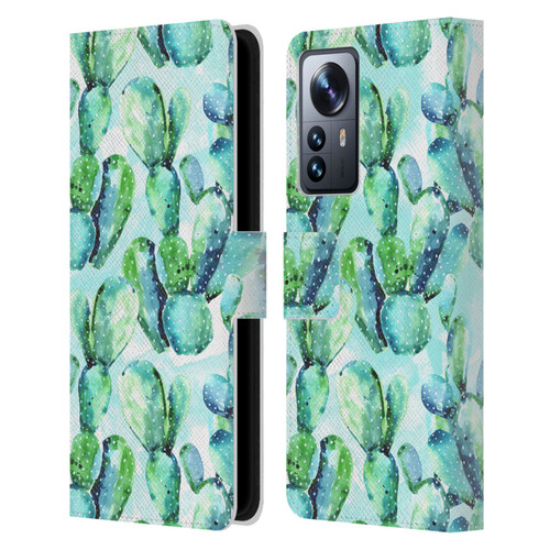 Mark Ashkenazi Banana Life Cactus Leather Book Wallet Case Cover For Xiaomi 12 Pro
