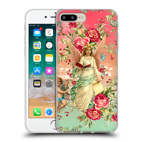 Mark Ashkenazi Florals Angels Soft Gel Case for Apple iPhone 7 Plus / iPhone 8 Plus