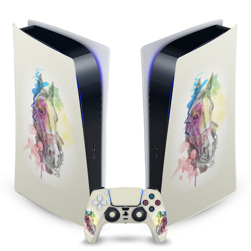 Mark Ashkenazi Art Mix Horse Vinyl Sticker Skin Decal Cover for Sony PS5 Digital Edition Bundle