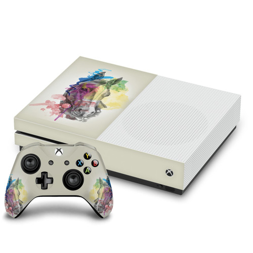 Mark Ashkenazi Art Mix Horse Vinyl Sticker Skin Decal Cover for Microsoft One S Console & Controller