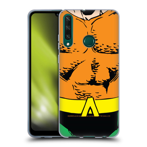 Aquaman DC Comics Logo Uniform Soft Gel Case for Huawei Y6p