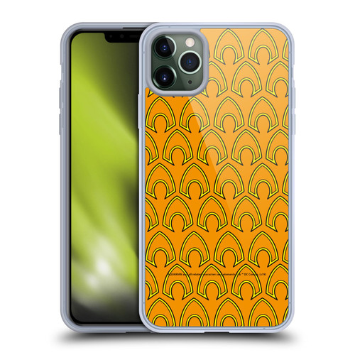 Aquaman DC Comics Logo Pattern Soft Gel Case for Apple iPhone 11 Pro Max