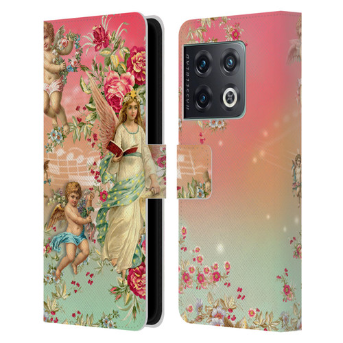 Mark Ashkenazi Florals Angels Leather Book Wallet Case Cover For OnePlus 10 Pro