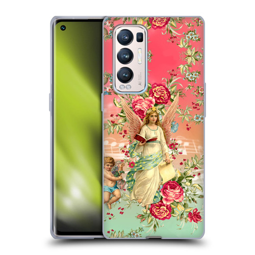 Mark Ashkenazi Florals Angels Soft Gel Case for OPPO Find X3 Neo / Reno5 Pro+ 5G