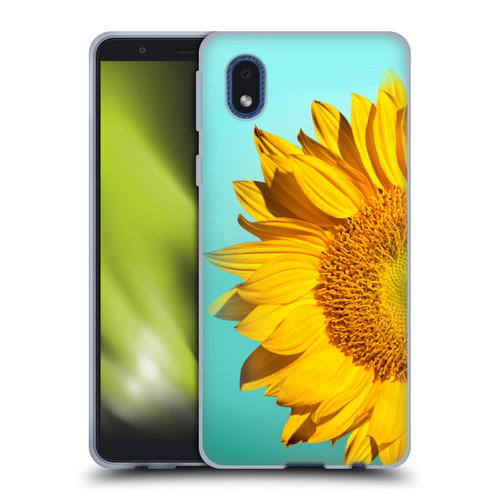 Mark Ashkenazi Florals Sunflowers Soft Gel Case for Samsung Galaxy A01 Core (2020)