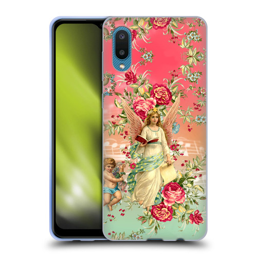 Mark Ashkenazi Florals Angels Soft Gel Case for Samsung Galaxy A02/M02 (2021)
