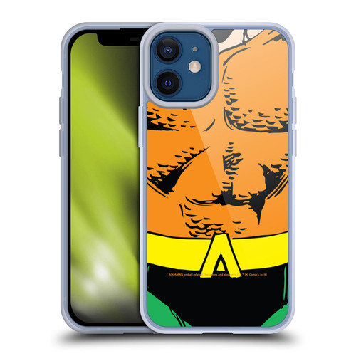 Aquaman DC Comics Logo Uniform Soft Gel Case for Apple iPhone 12 Mini
