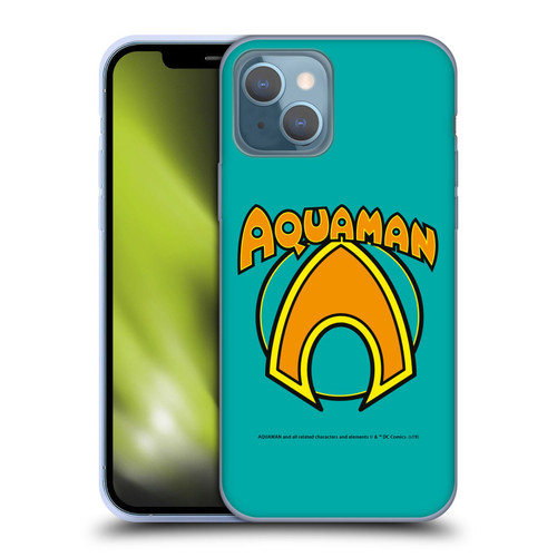 Aquaman DC Comics Logo Classic Soft Gel Case for Apple iPhone 13