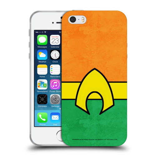 Aquaman DC Comics Logo Uniform 2 Soft Gel Case for Apple iPhone 5 / 5s / iPhone SE 2016