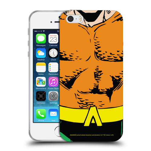 Aquaman DC Comics Logo Uniform Soft Gel Case for Apple iPhone 5 / 5s / iPhone SE 2016