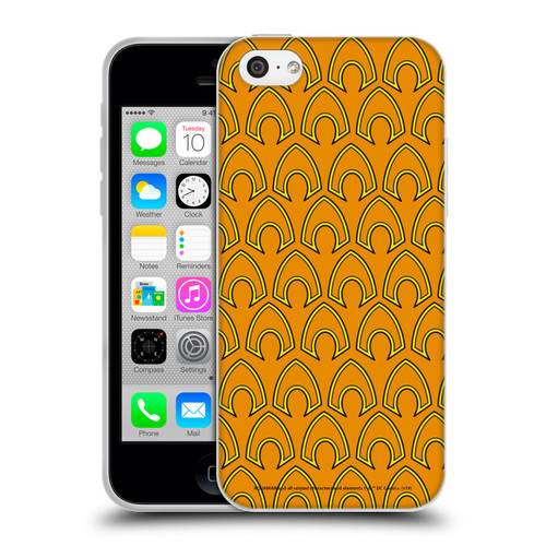 Aquaman DC Comics Logo Pattern Soft Gel Case for Apple iPhone 5c