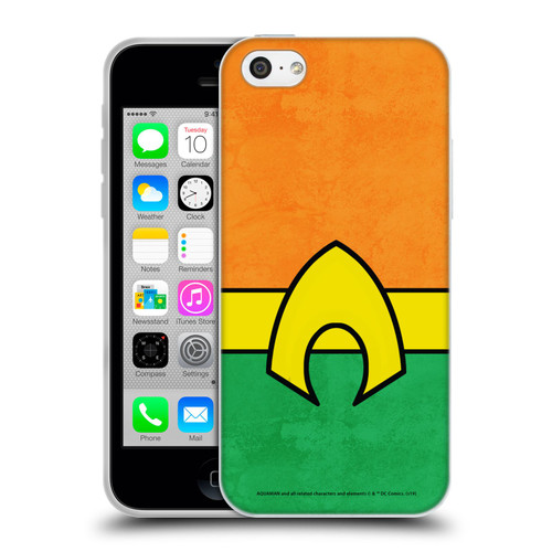 Aquaman DC Comics Logo Uniform 2 Soft Gel Case for Apple iPhone 5c