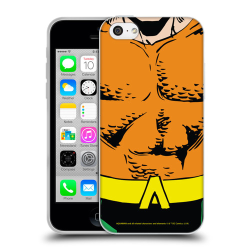 Aquaman DC Comics Logo Uniform Soft Gel Case for Apple iPhone 5c