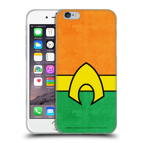 Aquaman DC Comics Logo Uniform 2 Soft Gel Case for Apple iPhone 6 / iPhone 6s
