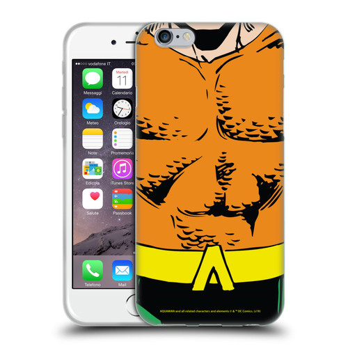 Aquaman DC Comics Logo Uniform Soft Gel Case for Apple iPhone 6 / iPhone 6s