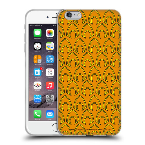 Aquaman DC Comics Logo Pattern Soft Gel Case for Apple iPhone 6 Plus / iPhone 6s Plus