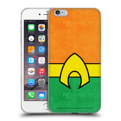 Aquaman DC Comics Logo Uniform 2 Soft Gel Case for Apple iPhone 6 Plus / iPhone 6s Plus
