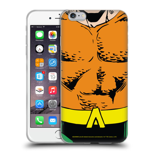 Aquaman DC Comics Logo Uniform Soft Gel Case for Apple iPhone 6 Plus / iPhone 6s Plus
