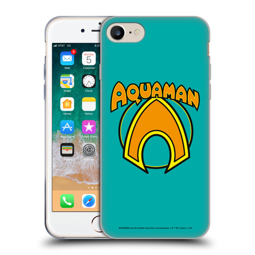 Aquaman DC Comics Logo Classic Soft Gel Case for Apple iPhone 7 / 8 / SE 2020 & 2022