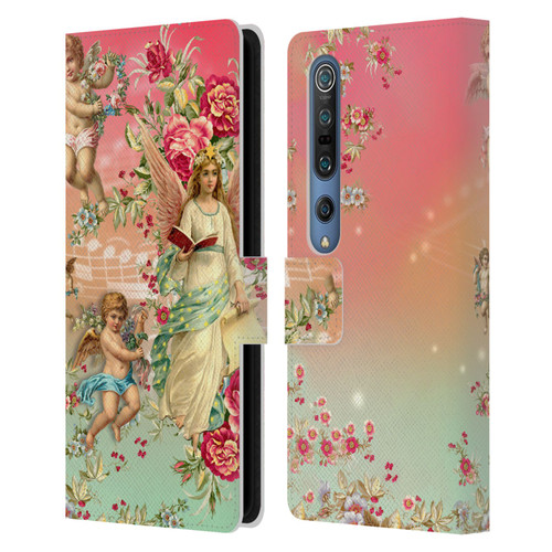Mark Ashkenazi Florals Angels Leather Book Wallet Case Cover For Xiaomi Mi 10 5G / Mi 10 Pro 5G