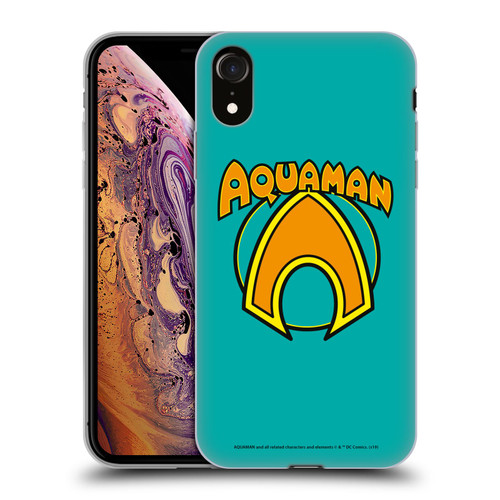 Aquaman DC Comics Logo Classic Soft Gel Case for Apple iPhone XR