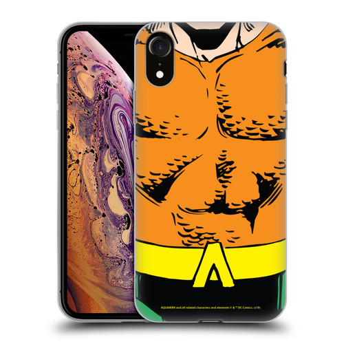 Aquaman DC Comics Logo Uniform Soft Gel Case for Apple iPhone XR