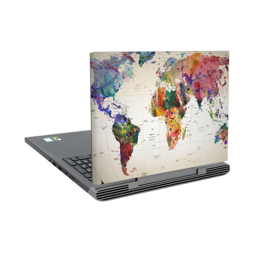 Mark Ashkenazi Pop Culture Map Of The World Vinyl Sticker Skin Decal Cover for Dell Inspiron 15 7000 P65F