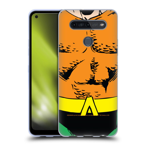 Aquaman DC Comics Logo Uniform Soft Gel Case for LG K51S