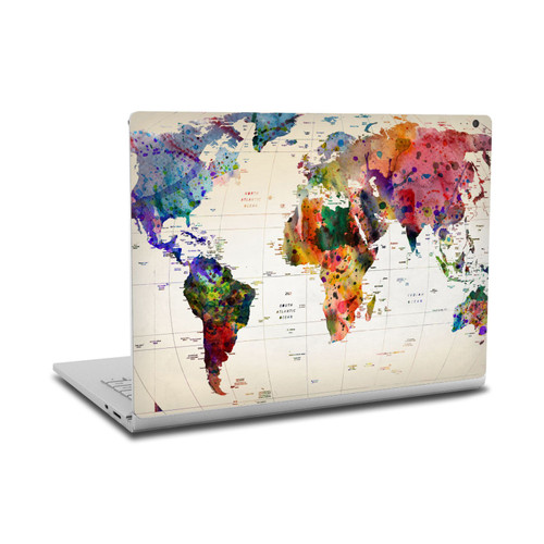Mark Ashkenazi Pop Culture Map Of The World Vinyl Sticker Skin Decal Cover for Microsoft Surface Book 2