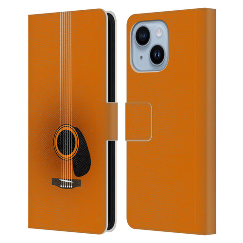 Mark Ashkenazi Music Guitar Minimal Leather Book Wallet Case Cover For Apple iPhone 14 Plus