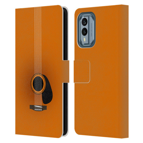 Mark Ashkenazi Music Guitar Minimal Leather Book Wallet Case Cover For Nokia X30