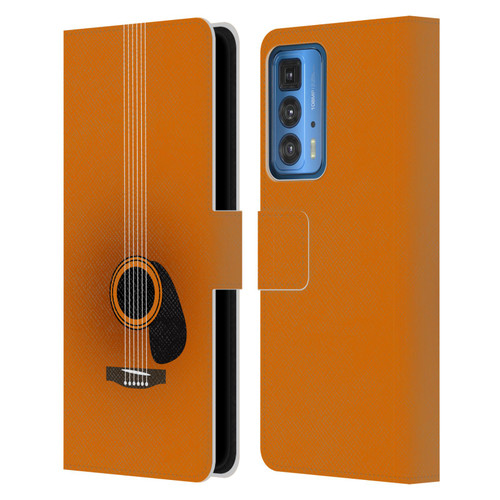 Mark Ashkenazi Music Guitar Minimal Leather Book Wallet Case Cover For Motorola Edge 20 Pro