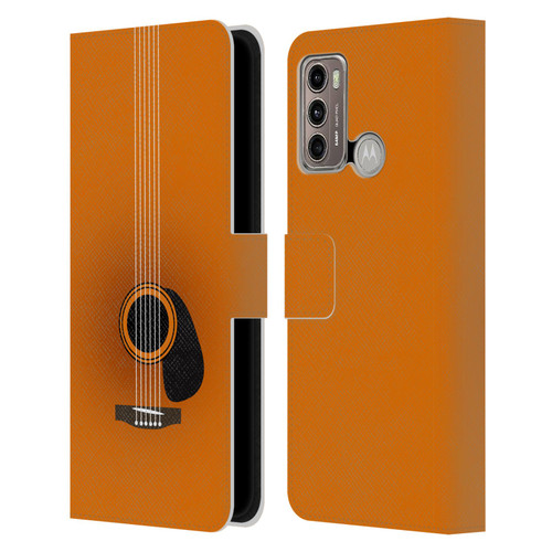 Mark Ashkenazi Music Guitar Minimal Leather Book Wallet Case Cover For Motorola Moto G60 / Moto G40 Fusion