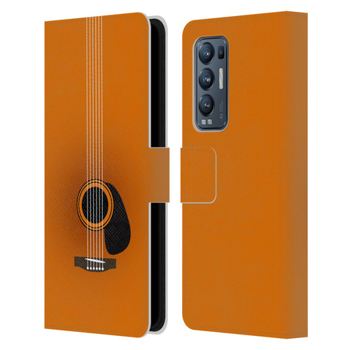 Mark Ashkenazi Music Guitar Minimal Leather Book Wallet Case Cover For OPPO Find X3 Neo / Reno5 Pro+ 5G