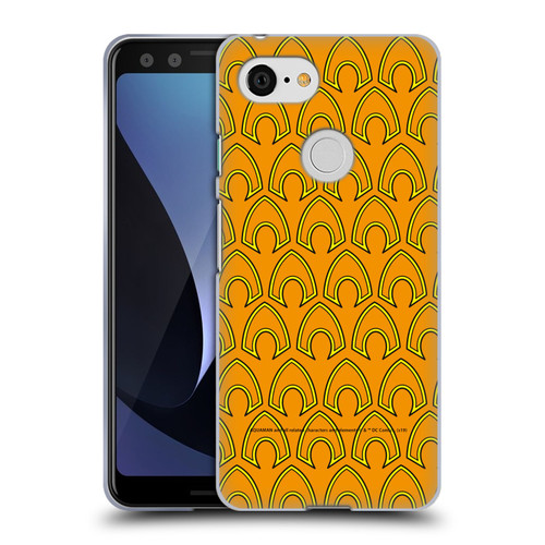 Aquaman DC Comics Logo Pattern Soft Gel Case for Google Pixel 3