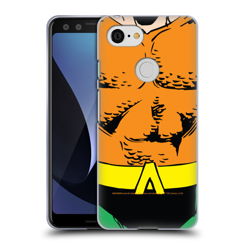 Aquaman DC Comics Logo Uniform Soft Gel Case for Google Pixel 3