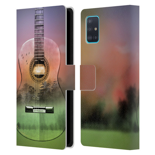 Mark Ashkenazi Music Map Leather Book Wallet Case Cover For Samsung Galaxy A51 (2019)