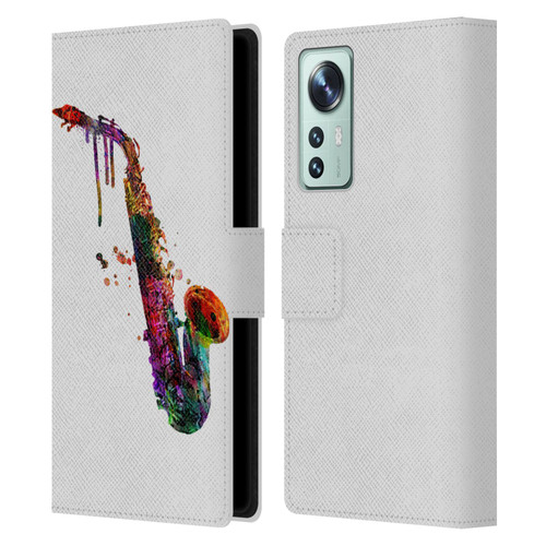 Mark Ashkenazi Music Saxophone Leather Book Wallet Case Cover For Xiaomi 12